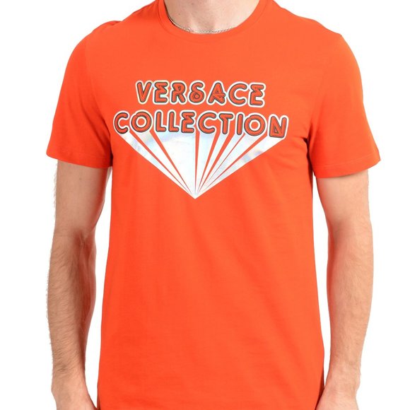 versace orange shirt